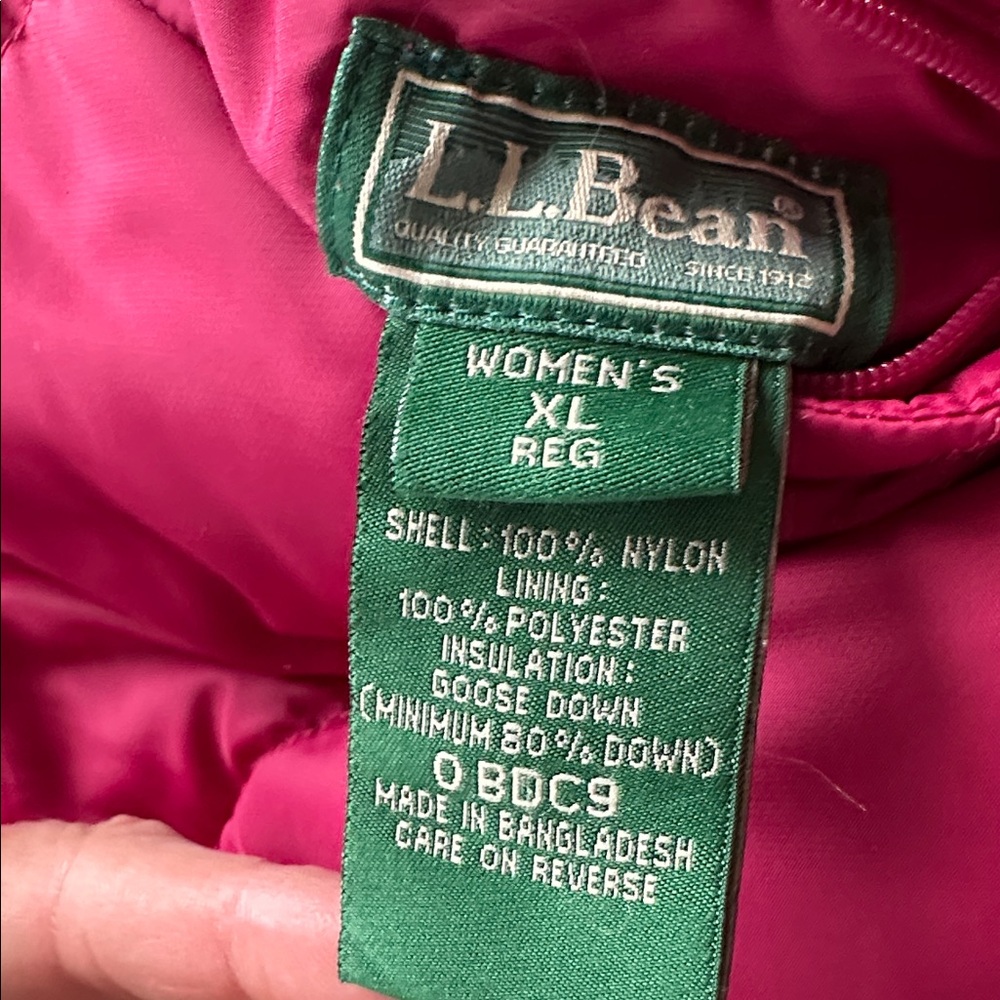 LL Bean reversible down vest - image 3